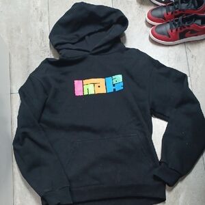 > Inaka Power Black Hoodie with Multicolor Logo